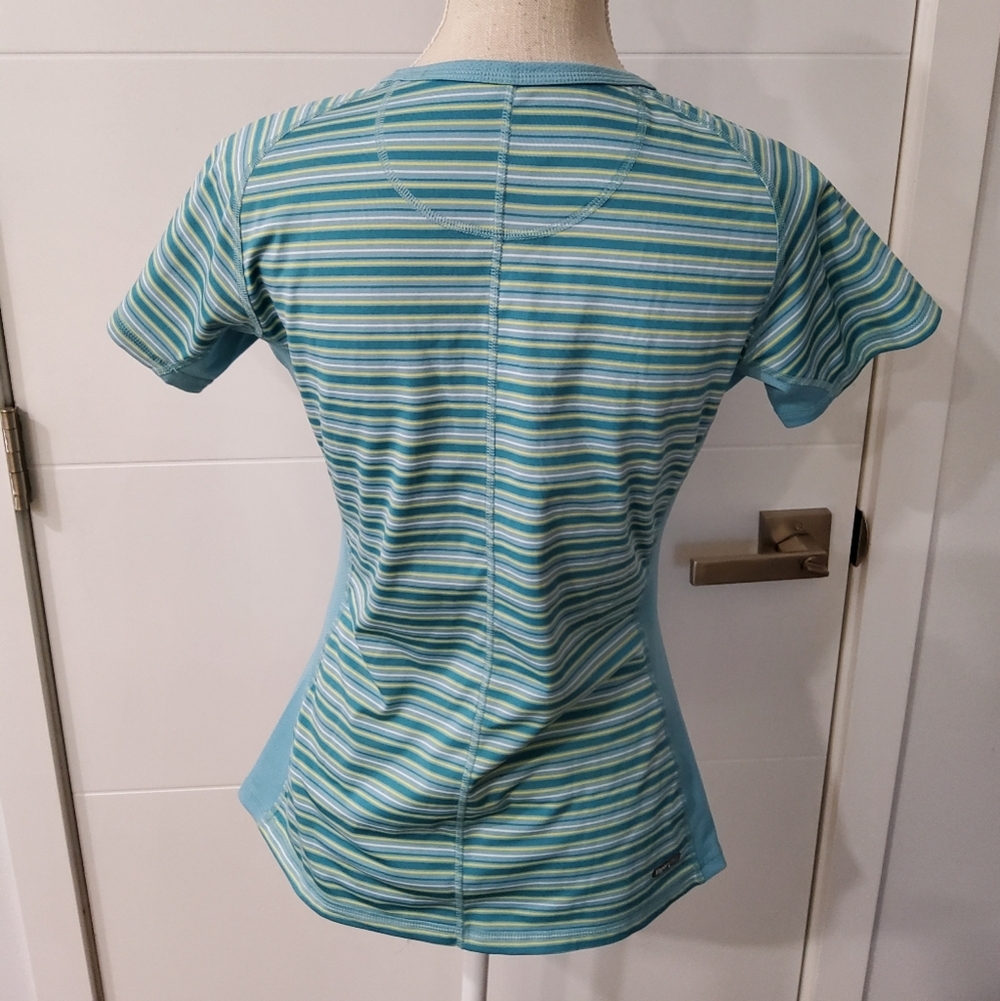 The North Face Striped Blue and Green Top Size M - Picture 5 of 9